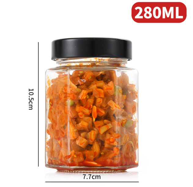280ml六棱酱菜瓶